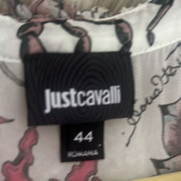 Just Cavalli frilled pattern crepe dress.  Size 44 - Picture 8 of 10